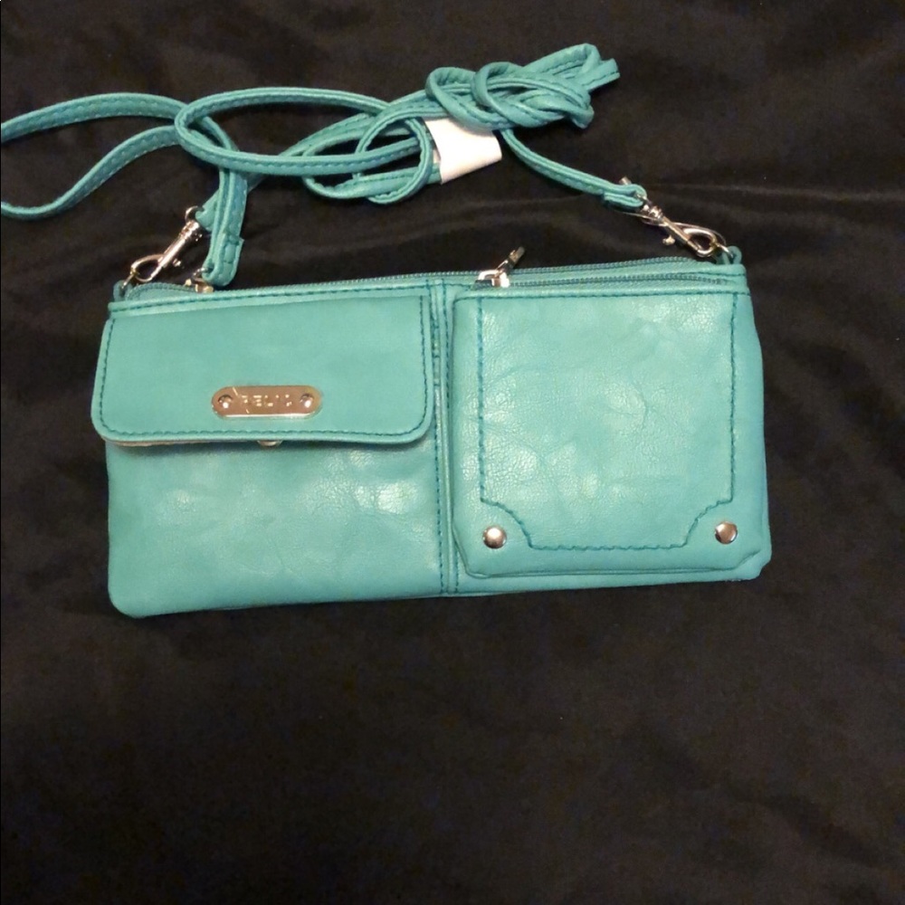 Turquoise crossbody bag